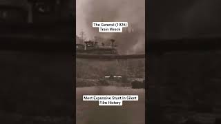 The General 1926 Trainwreck #train #railway #film #movie #history #crash #stunt #shorts #fire #yt