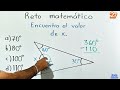 Reto matemático 27 (Ángulos en un triángulo)