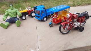 Tuk Tuk Riksha, Truck, Tractor, Bike model toys collection