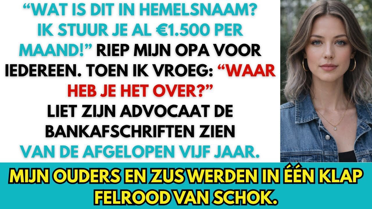 De vork viel met een klap op mijn bord en de stilte aan tafel was plotseling oorverdovend. Het was Thanksgiving, maar de warmte die bij die avond hoorde, was ver te zoeken in het huis van mijn...