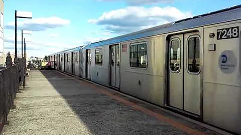 Nyc Subway R188 7 TRAIN CONVERTED SET ENTERS 82ND STREET JACKSON HEIGHTS QUEENS