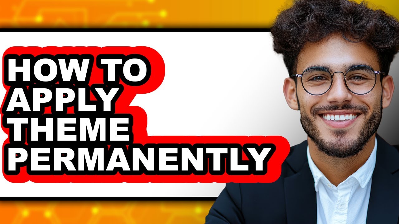 How to Apply Theme Permanently (easy Method) - YouTube