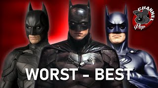 Top 5 Best and Worst LiveAction Batsuits  (Includes The Batman 2021)
