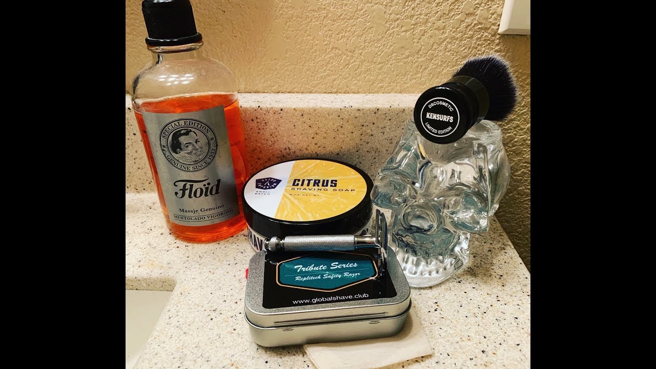 New Replitech Razor Vs Vintage Gillette Tech Citrus Soap Dscosmetic Brush Floid Aftershave Youtube