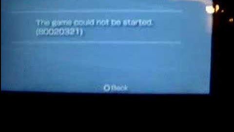 PSP - ISO Games Error