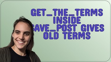 Wordpress: get_the_terms inside save_post gives old terms