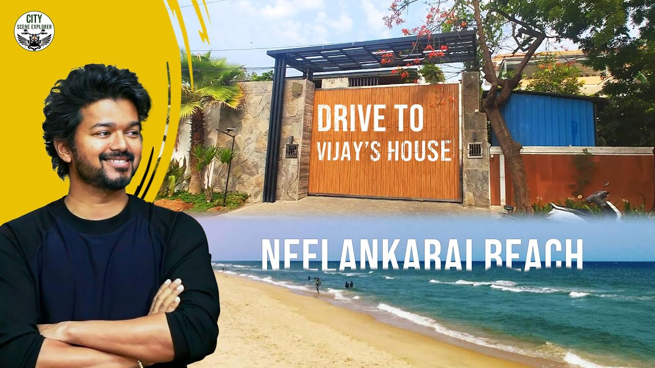 Chennai Morning Beach Vibes | Neelankarai Actor Vijay's House Street Drive