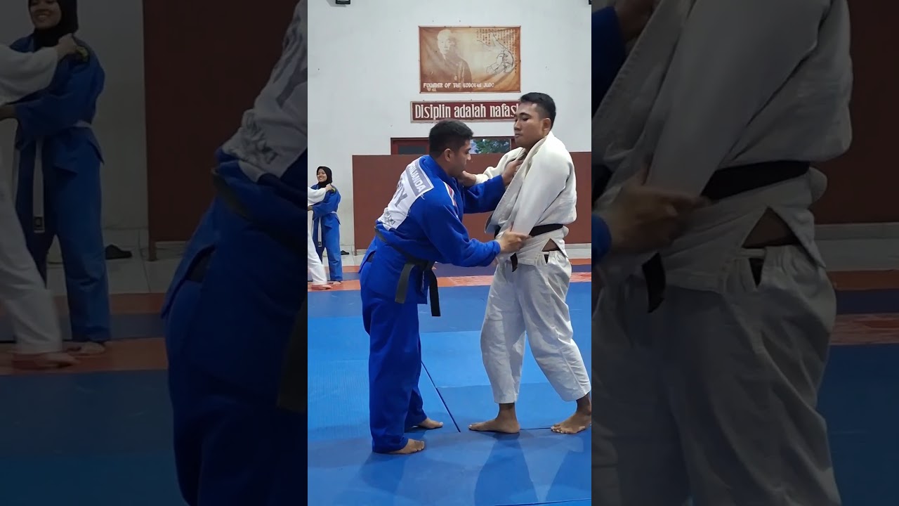 Tetap semangat. Latihan Judo randore jangan lemes