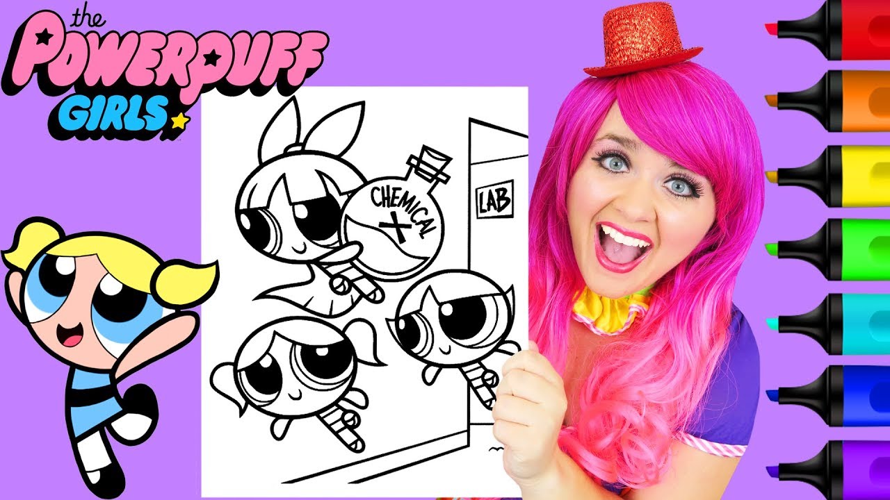 Coloring The Powerpuff Girls Chemical X Coloring Page Prismacolor ...