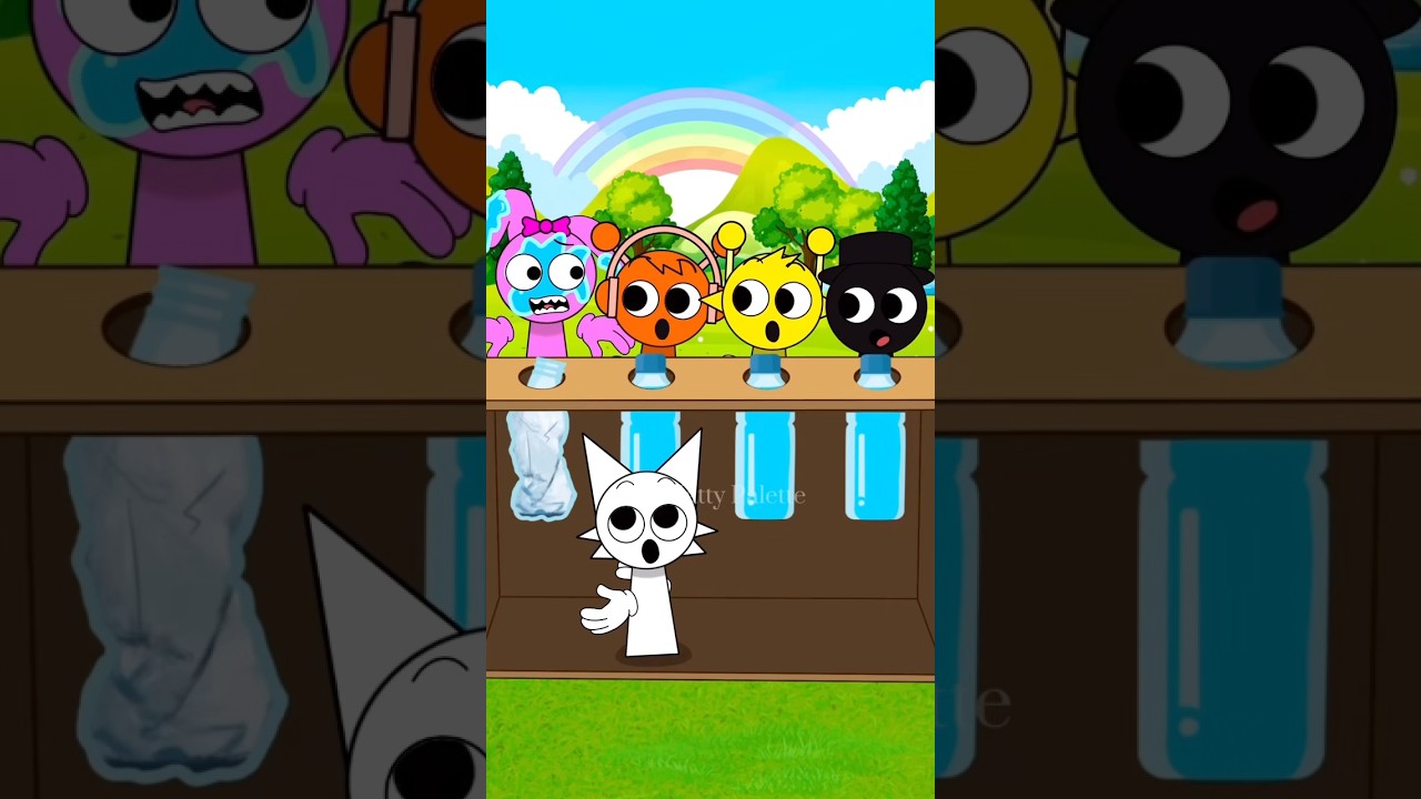 SPRUNKI Squeeze Bottle Challenge- Who Is The Unlucky One ??? 