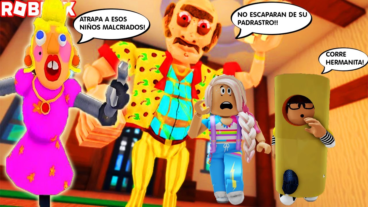 Samantita Y Guttito Taco Escapan Del Padrastro Malvado Esposo De La Madrastra Robot Malvada! 😵😮😮