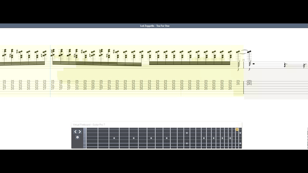 Led Zeppelin Tea For One GUITAR 1 TAB YouTube