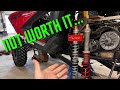 Full shock rebuild with shock therapy springs not worth it full install ride and review