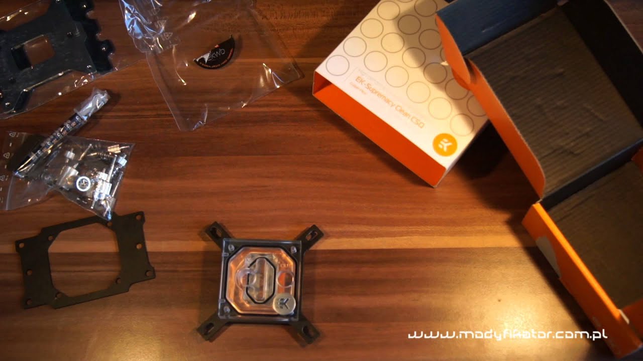 Modyfikator EKWB Supremacy Clean CSQ odpakowanie, przemyślenia i