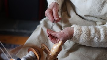 What I do - Sandra King spinning yarn in east Clare
