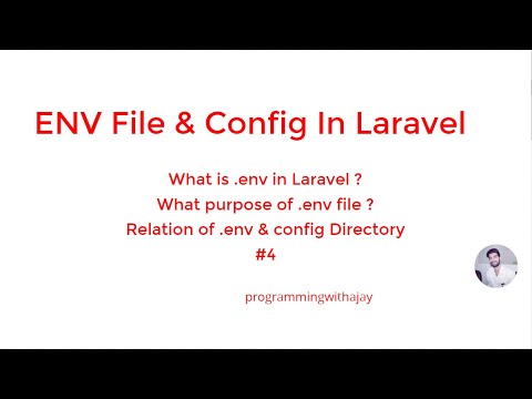 Laravel Tutorials - What is ENV file and Relation of Config and .env File  #4 | Hindi
