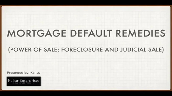 Mortgage Default Remedies for Private Lenders
