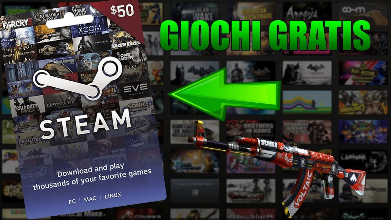 COME AVERE GIOCHI STEAM, STEAM GIFT CARD, SKIN CS:GO, E MOLTO ALTRO ...
