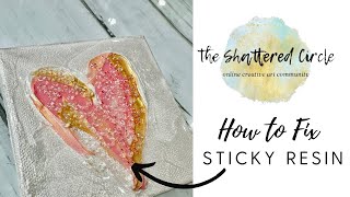 How to Fix Sticky Resin on Your Artwork (and Q&A with Cindy!)