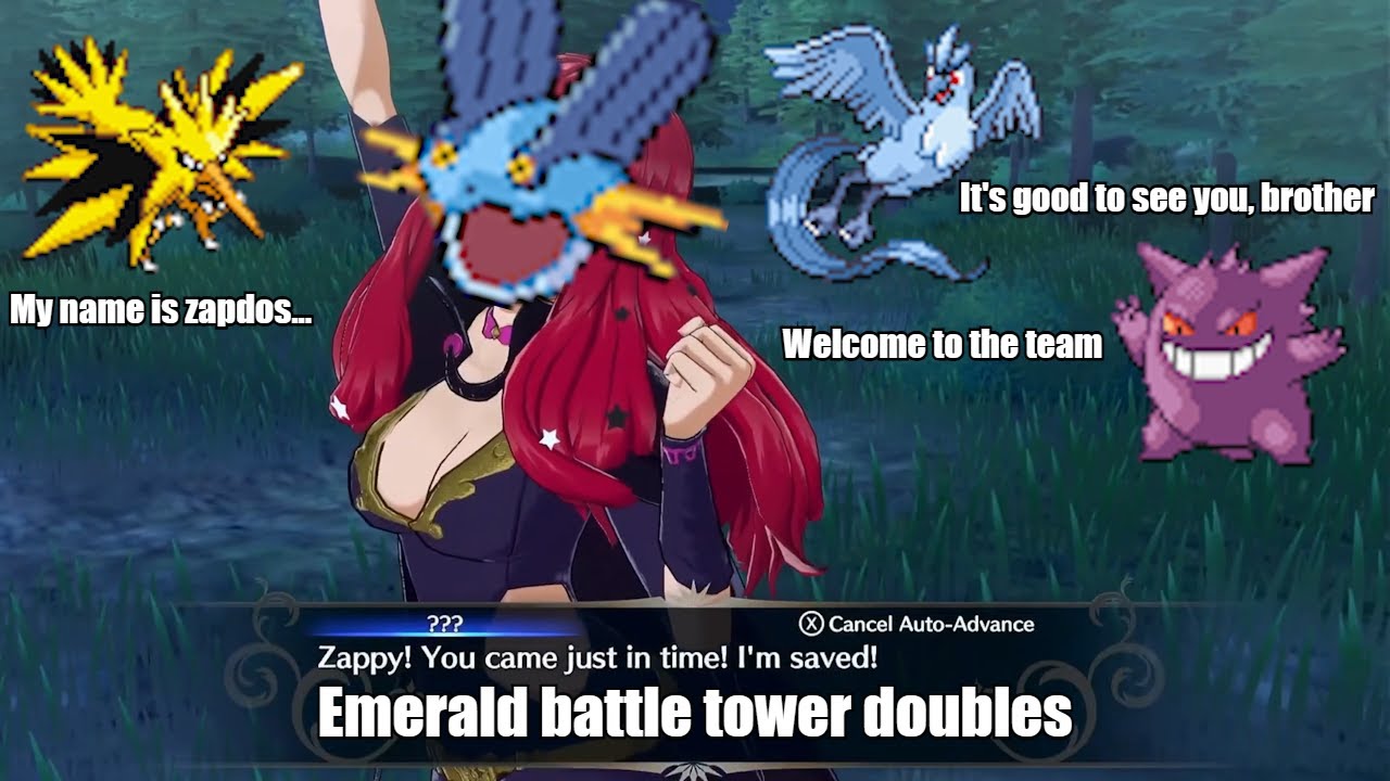 Chilling rain | Emerald Battle Tower Doubles EQ spam 2.0 Zappy! rounds 34-36