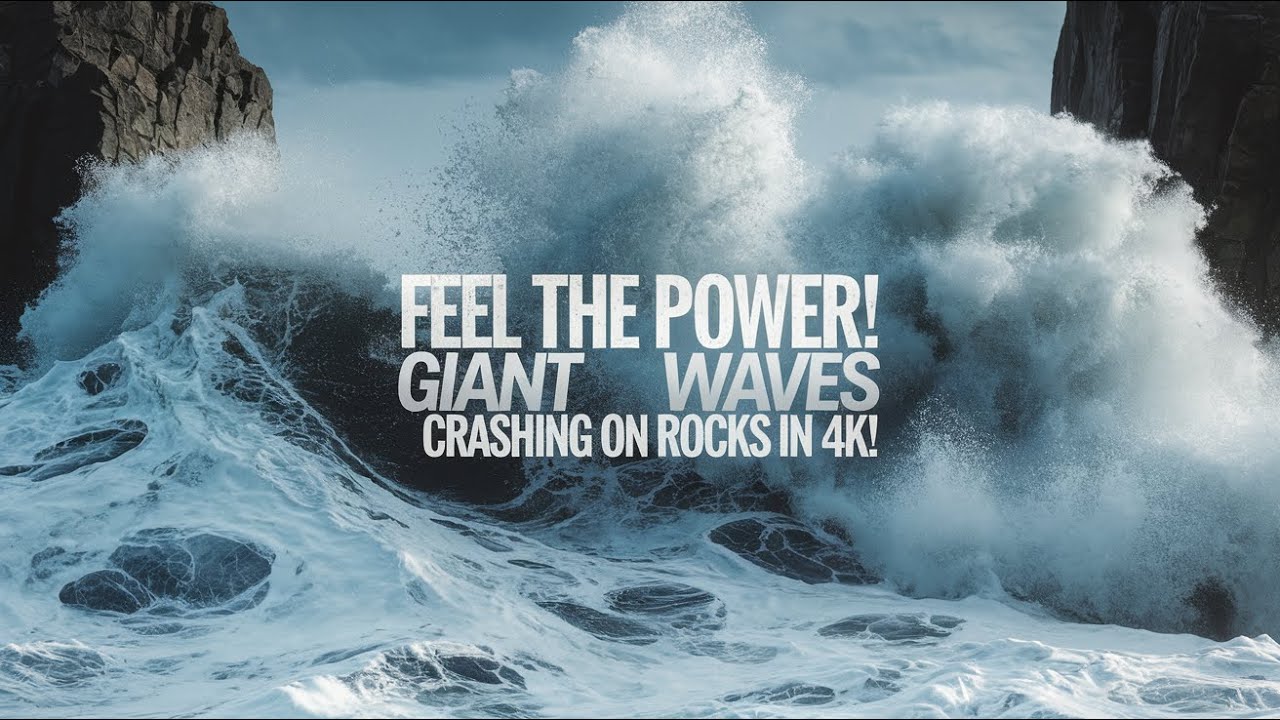 FEEL THE POWER! GIANT WAVES CRASHING ON ROCKS IN 4K! - YouTube