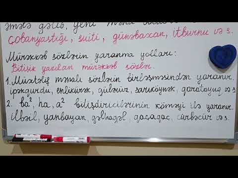 Video: Mürəkkəb sözdür?