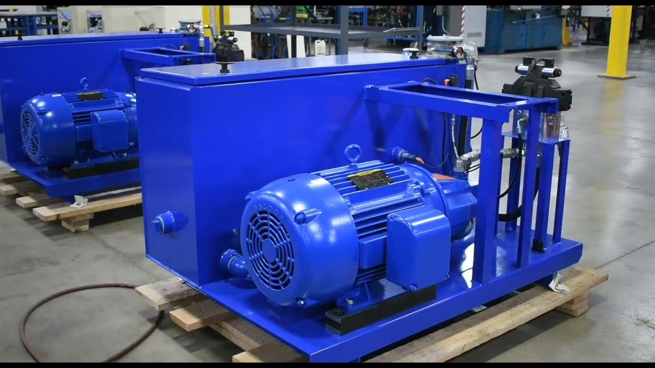 Full View 50 Horsepower Hydraulic Power Unit YouTube