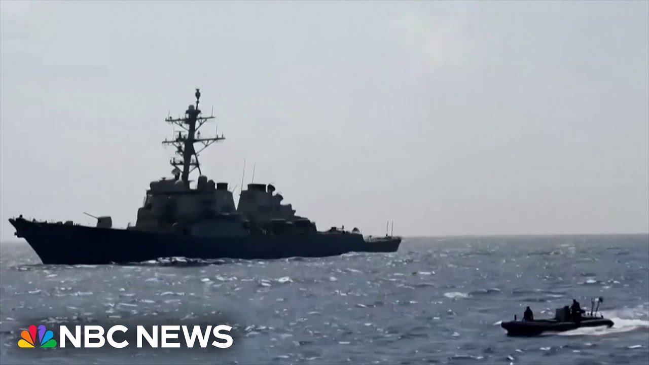 USS Carney shoots down 14 attack drones in Red Sea, officials report