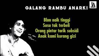 Galang Rambu Anarki - Iwan Fals (Lirik Lagu)