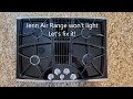 Jenn Air cook top burners not lighting
