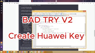 Bad Try Create Unlock Key On Huawei V2