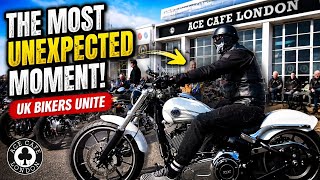 The Most Unexpected Moment at Ace Cafe | UK Bikers Unite