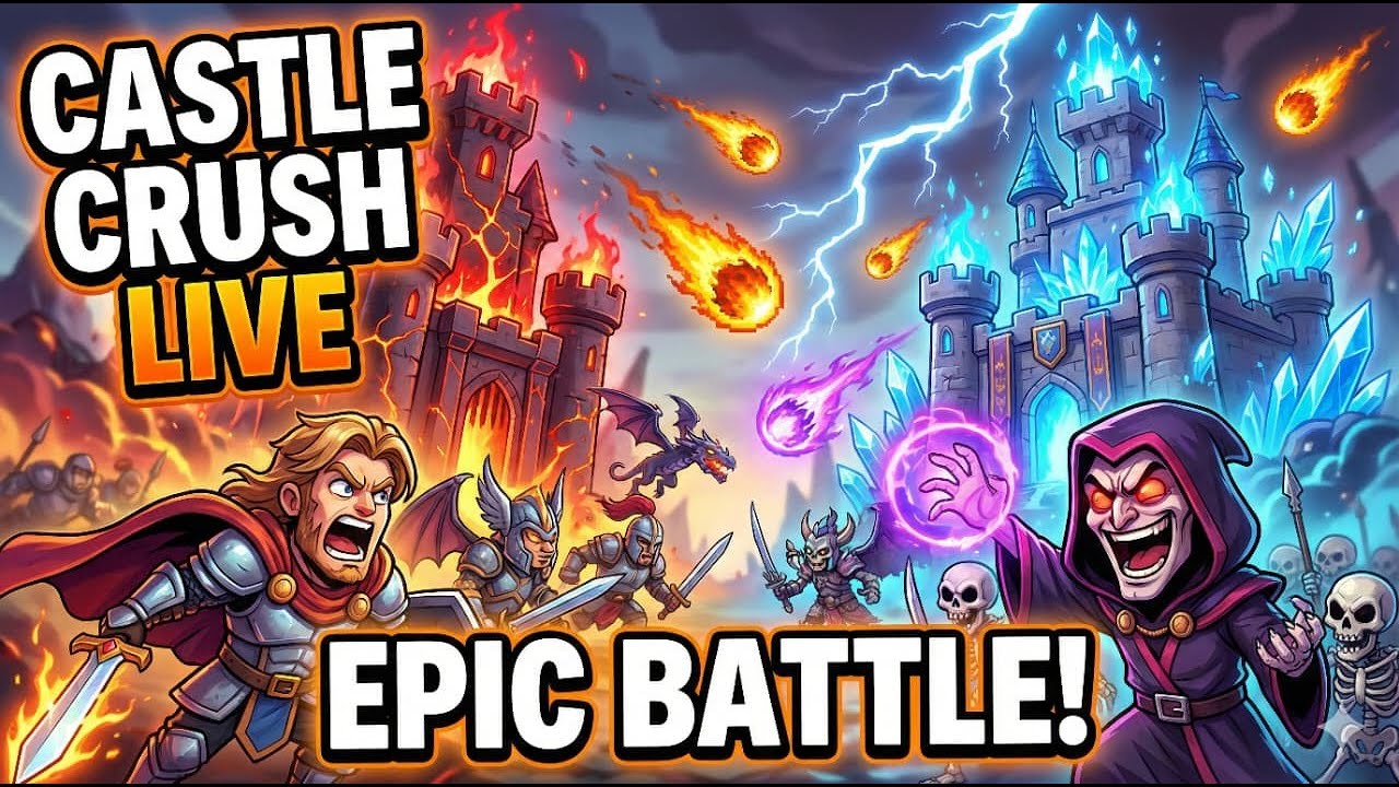 🔴 Live Castle Crush Gameplay | Powerful Cards & Strategy 😱 Gameplay | Powerful Cards & Strategy 😱