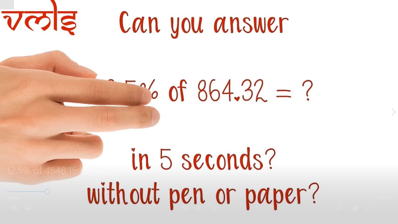 Fast Percentage Calculations in Mind!