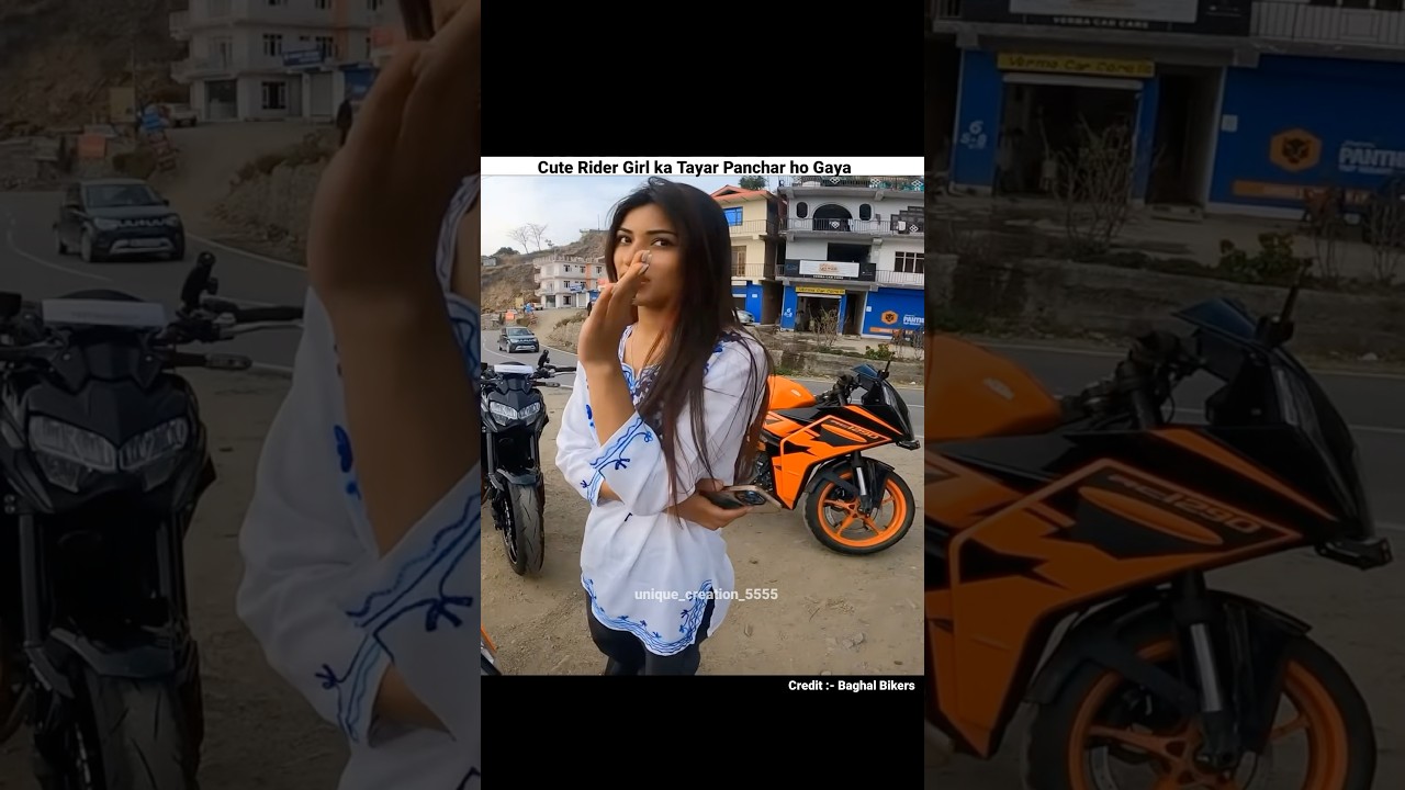 Cute Rider Girl Ki Help Kari 