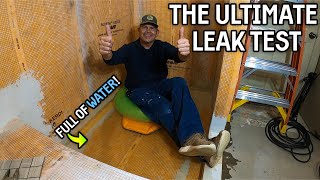 We Actually FLOOD TESTED This Schluter Shower!