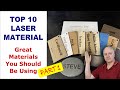 TOP 10 LASER MATERIALS // Part 1 - Simple Laser Material