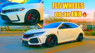 FL5 WHEELS on an FK8 | WILL THEY FIT? (Honda Civic Type R FK8)