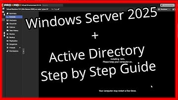 Windows Server 2025 + Active Directory Install on Proxmox