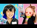 鬼滅の刃ロングステッカーシールで伊之助になっちゃった!?マイちゃん変身ごっこ 鬼滅の刃コラボ なりきり 嘴平伊之助
