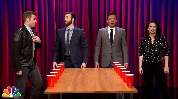 Team Flip Cup with Chris and Scott Evans vs. Jimmy...