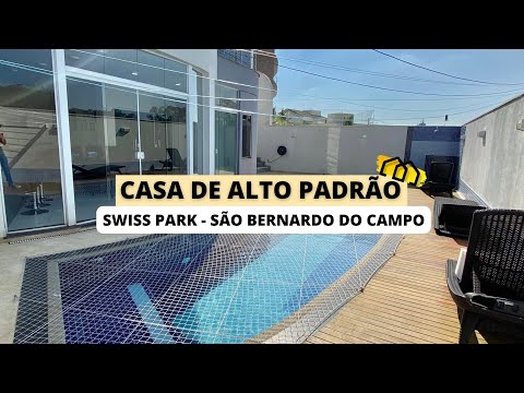 CASA DE ALTO PADRÃO NO SWISS PARK POR R$3.900.000,00 EM SBC!!!