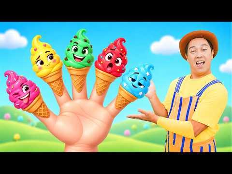 Colorful Ice Cream Finger Family 🍦🌈 +MORE | TigiBoo Kids Songs Nursery Rhymes
