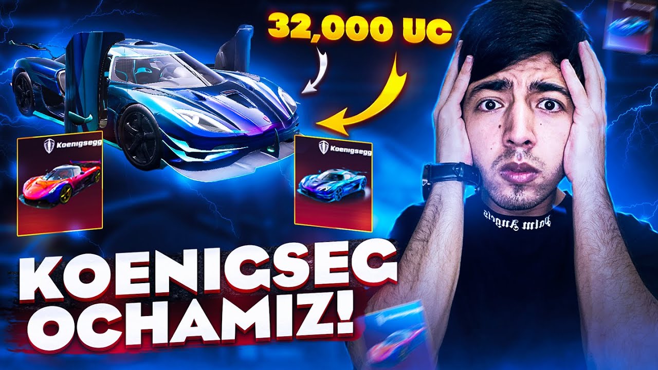 32,000 UC YANGI MOSHINA KOENIGSEGG OCHAMIZ 🔥 OMADLI MOSHINA – PUBG MOBILE!!!