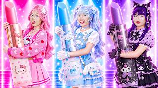 Kitty Vs Cinnamoroll Vs Kuromi At Makeover Contest!