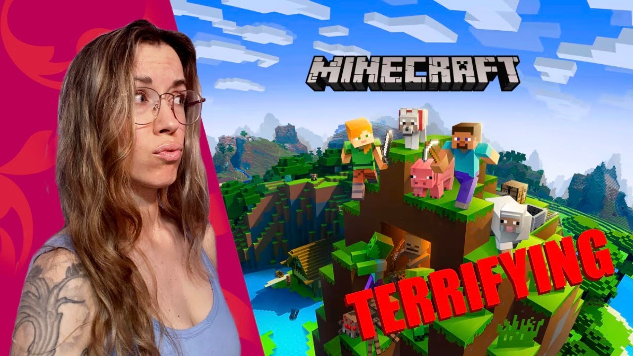 Playing Minecraft for the first time ever and it's terrifying - YouTube