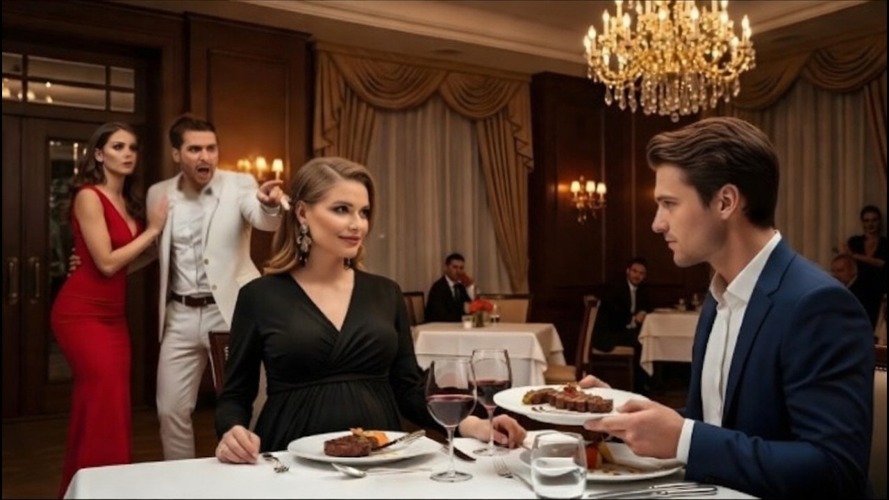 Er dinierte luxuriös mit seiner Geliebten — bis er seine schwangere Frau mit einem mächtigen CEO sah