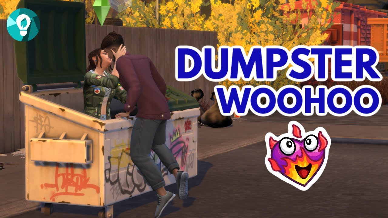 Download All About DUMPSTER WOOHOO in The Sims 4: Eco Lifestyle (And in FIRST PERSON MODE) 🔥💕