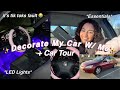 Decorate My First Car w/ Me + Car Tour | LED Lights, Car Essentials, Organization & More!