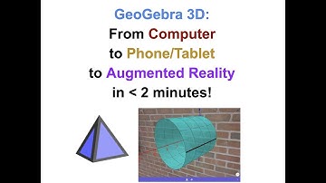 GeoGebra 3D: From Computer to Phone to Augmented Reality in Less Than 2 MIN